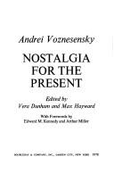 Cover of: Nostalgia for the present