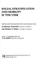 Cover of: Social stratification and mobility in the USSR.