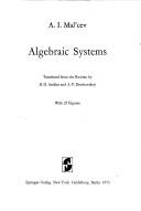 Cover of: Algebraic systems