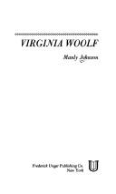 Cover of: Virginia Woolf. by Manly Johnson