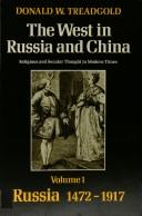 The West in Russia and China by Donald W. Treadgold