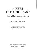 Cover of: A peep into the past, and other prose pieces.