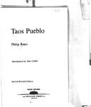 Cover of: Taos Pueblo.