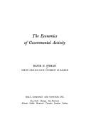 Cover of: The economics of governmental activity