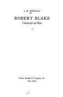 Cover of: Robert Blake; general-at-sea