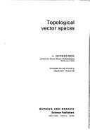 Cover of: Topological vector spaces