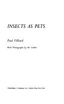 Cover of: Insects as pets.