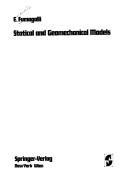 Cover of: Statical and geomechanical models by Emanuele Fumagalli