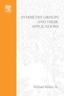 Cover of: Symmetry groups and their applications.