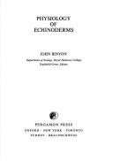 Cover of: Physiology of echinoderms. | John Binyon