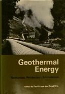 Cover of: Geothermal energy: resources, production, stimulation