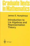 Cover of: Introduction to Lie algebras and representation theory