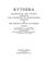 Cover of: Kythera; excavations and studies conducted by the University of Pennsylvania Museum and the British School at Athens