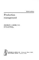 Cover of: Production management