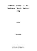 Cover of: Pollution control in the nonferrous metals industry, 1972