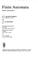 Cover of: Finite automata; behavior and synthesis
