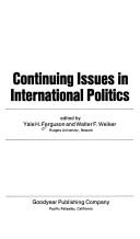 Cover of: Continuing issues in international politics.