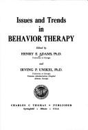 Cover of: Issues and trends in behavior therapy