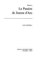 Cover of: Filmguide to La passion de Jeanne d'Arc. by David Bordwell