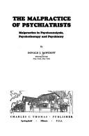 Cover of: The malpractice of psychiatrists by Donald J. Dawidoff