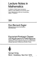 Cover of: Equivariant Pontrjagin classes and applications to orbit spaces: applications of the G-signature theorem to transformation groups, symmetric products and number theory.