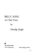 Cover of: Belly song and other poems. by Etheridge Knight