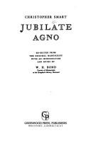 Cover of: Jubilate Agno.