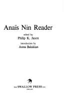 Cover of: Anaïs Nin reader