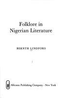Cover of: Folklore in Nigerian literature.