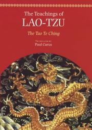 Cover of: The Teachings of Lao-Tzu by Laozi
