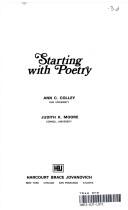 Cover of: Starting with poetry