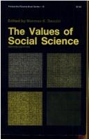 Cover of: The values of social science.
