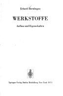 Cover of: Werkstoffe by Erhard Hornbogen, Erhard Hornbogen