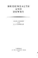 Cover of: Bridewealth and dowry by Jack Goody