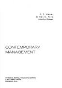 Cover of: Contemporary management