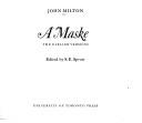 Cover of: A maske: the earlierversions