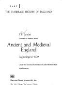 Cover of: Ancient and medieval England: beginnings to 1509