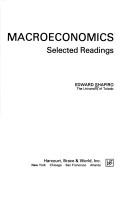 Cover of: Macroeconomics by Edward Shapiro