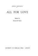 Cover of: All for love. by John Dryden