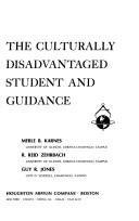 Cover of: The culturally disadvantaged student and guidance