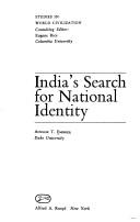 Cover of: India's search for national identity by Ainslie Thomas Embree