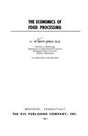 Cover of: The economics of food processing | W. Smith Greig