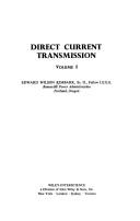 Cover of: Direct current transmission.