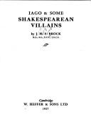 Iago & some Shakespearean villains by James Harry Ernest Brock