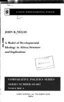 Cover of: A model of developmental ideology in Africa: structure and implications