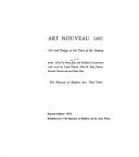 Cover of: Art nouveau; art and design at the turn of the century.