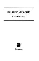 Cover of: Building materials.