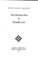 Cover of: Christian poet in Paradise lost