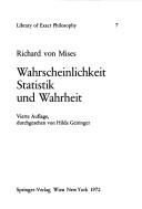 Cover of: Wahrscheinlichkeit, Statistik und Wahrheit.