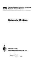 Cover of: Molecular orbitals. by 